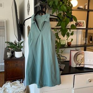 Green Abercrombie traveler polo mini dress in size small